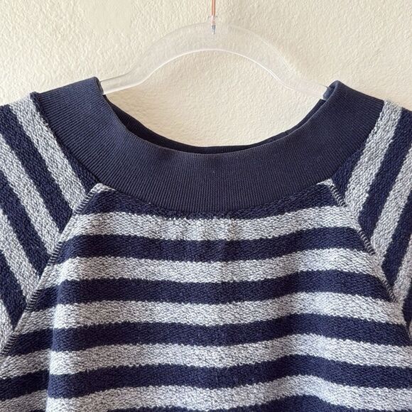 M.i.H Striped Wool Cotton Blend Semi Cropped Sweater Top - Picture 4 of 13
